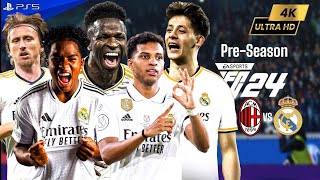 EA FC 24  AC Milan vs Real Madrid  Preseason 2024 ft Vini Jr Endrick Rodrygo  PS5™ 4K60 [upl. by Ursuline]