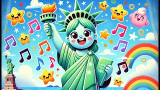 Statue of Liberty Kids Song 🗽🎵  Learn amp Sing Along About Lady Liberty [upl. by Aihsemak]