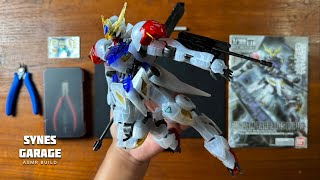 Gundam Barbatos Lupus Full Mechanic 1100  ASMR BUILD  Iron Blooded Orpans  Clear ver PBandai [upl. by Alekehs]