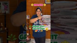 Meesho Green Suit Collection meesho shorts ytshorts india shopping viralvideo [upl. by Aisyla]