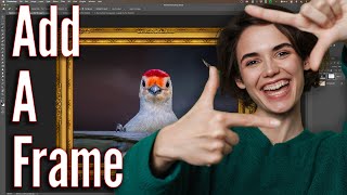 How to Put a Photo in a Frame in PHOTOSHOP [upl. by Ssenav]