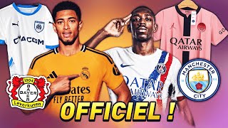 LES NOUVEAUX MAILLOTS DES GRANDS CLUBS 202425  PSG OM BAYER LEVERKUSEN MAN CITY REAL MADRID [upl. by Aitercal]