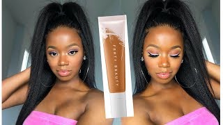 NEW Fenty Hydrating Foundation 1st Impressions  Combo Skin [upl. by Arrait39]