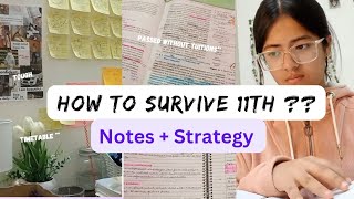 How to survive class 11th🤧☠️notesstrategyISC [upl. by Siravart435]