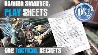 40k tactics Speeding up your game with play sheets [upl. by Barr]