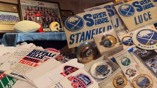 Collection of decades of Buffalo sports memorabilia collection going up for sale [upl. by Iaoh]