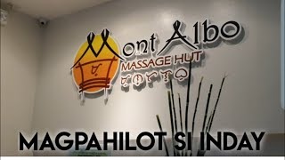 Filipina Life in Norway Mont Albo Hut Massage I Hilot with banana leaves [upl. by Osnola]