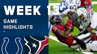 Colts vs Texans Week 13 Highlights  NFL 2020 [upl. by Nyloc518]