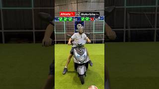 Speed Duel Athlete vs Motorbike in HighSpeed Ball Challenge🏃‍♂️🏍️ [upl. by Nagad]