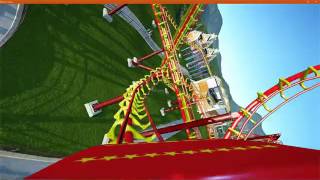 GoudrixParc astérix POV front seat cinematic Planet Coaster [upl. by Mehalick662]