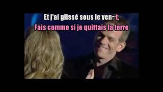 KARAOKÉ Céline Dion amp Garou Sous Le Vent DUO Création JP [upl. by Eldreeda]