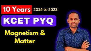 KCET PYQs Magnetism and Matter physics kcetpyq kcetphysicspyqs [upl. by Yreved]