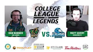 Lambton College vs St Clair College  cLoL Regular Season [upl. by Enyala]