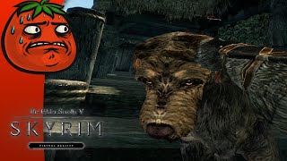 Tomato The Elder Scrolls V Skyrim  Using my virtual hands to huck a chicken into the sun [upl. by Eznyl]