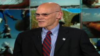 CNN James Carville crashes BP CEOs dinner [upl. by Atsiuqal]