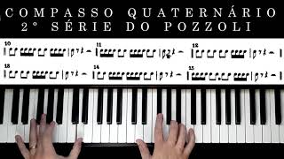 RITMO no PIANO e TECLADO  ETTORE POZZOLI  DITADO RITMICO  2Âº SÃ‰RIE COMPASSO QUATERNÃRIO [upl. by Kcirtapnhoj677]