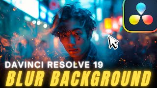 How to BLUR the BACKGROUND in Davinci Resolve 19 Studio  Defocus Background Tutorial [upl. by Alverson999]