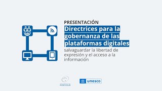 Presentación de las “Directrices para la gobernanza de las plataformas digitales” [upl. by Iramaj125]