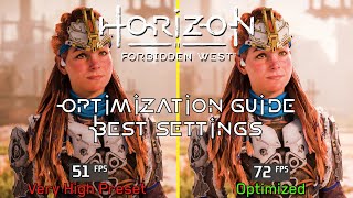 Horizon Forbidden West  OPTIMIZATION GUIDE  Every Setting Tested  Best Settings [upl. by Sida]