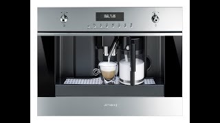 How to descale Smeg builtin coffee maker CMSU6451X and CMSCU451S [upl. by Ecinrahs]