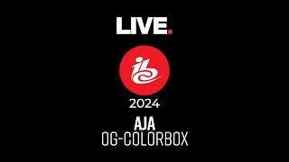 IBC 2024 AJA OG Colorbox demo [upl. by Acnaib922]