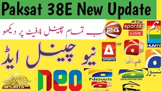 Paksat 1R New Latest Update  Paksat 38e New Channel List  Paksat 38e New Setting On 4 Feet [upl. by Yelah]