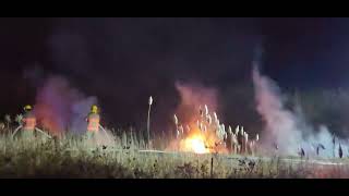 Clarington Fire Emergency Services BRUSH FIRE P10 Car 15 [upl. by Jinny]