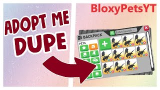 Adopt Me DUPE  DUPLICATE PETS METHOD  REAL WORKING DUPE HACK FOR ADOPT ME [upl. by Amoritta347]