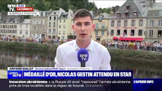 Duplex Nicolas Gestin attendu en star à Quimperlé [upl. by Aikcir]