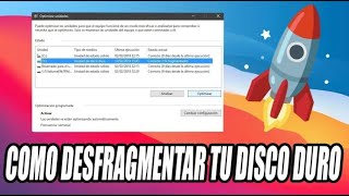 COMO DESFRAGMENTAR UN DISCO DURO WINDOWS 10 🚀✅ACELERAR DISCO DURO💻 [upl. by Patrizius]