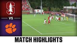 Stanford vs Clemson Match Highlights  2024 ACC Mens Soccer [upl. by Nueoht]