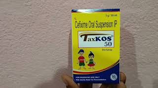 Taxkos 50mg Dry Syrup ll taxkos syrup used in Hindi [upl. by Yt]