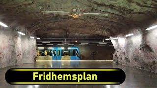 Metro  Tunnelbana Station Fridhemsplan  Stockholm 🇸🇪  Walkthrough 🚶 [upl. by Notlok347]