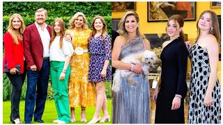 A Glamorous Life In Photos of Queen Maximas Royal Family Princess Amelia Alexia And Ariane [upl. by Mariann]