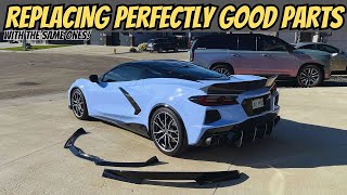 2020Up Chevrolet Corvette C8 Performance Ducktail Rear Trunk Spoiler Installation EOS ft Donslife [upl. by Hieronymus]