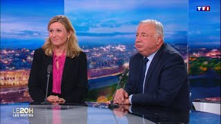 Marche contre lantisémitisme  Yaël BraunPivet et Gérard Larcher invités du 20H [upl. by Kushner]