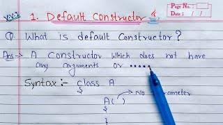 Default Constructor in Java  Learn Coding [upl. by Asen]