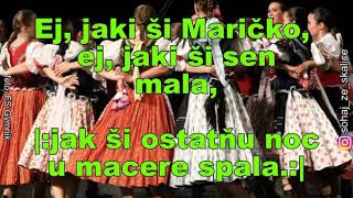 Ej jaki ši Maričko  text lyrics Slovak Folk Song [upl. by Lirpa]