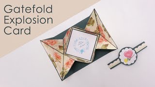 Gatefold Explosion Card Tutorial [upl. by Tobias]