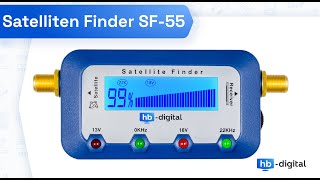 Satelliten Finder Sat Finder Digital SATFINDER SF55 LCD Display TON HDTV 3D 4K Review HBDigital [upl. by Dona696]