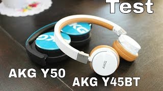 TEST  casques audio AKG Y50 TEAL amp AKG Y45BT [upl. by Ellennaj]