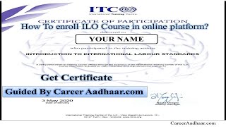 How to enroll ILO Free Course in online platform [upl. by Akerley698]