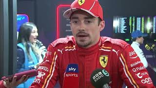 Charles Leclerc PostRace Interview  2024 Bahrain Grand Prix [upl. by Yelsnia881]