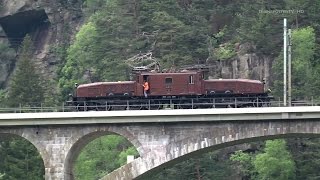 GotthardbahnFerrovia del Gottardo SBB Historic Krokodil Ce 68 II 14253 in Trouble [upl. by Ardnaxila467]