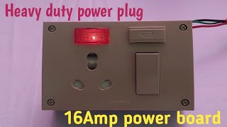 16Amp power board connection  How to make 16Amp power Combined board wiring connection [upl. by Anig]