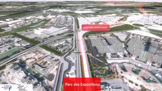 La ligne 17 du Grand Paris Express en 3D [upl. by Paine597]