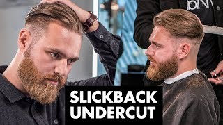 Disconnected Undercut  Slick Back Hairstyle [upl. by Socem]