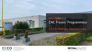 Vacature Mefiag CNC Frezer  CECOMefiag [upl. by Ceporah267]