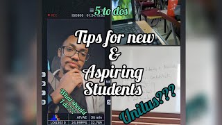 Tips for new and aspiring Unilus students from your favorite 4th year [upl. by Nosilla]