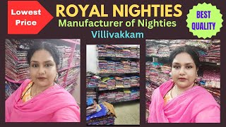 Royal Nighties Villivakkam Manufacturers of NightiesWholesale prices [upl. by Llechtim]